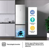 Frigorífico Combinado Hisense RB440N4ACD | 200,4x59,5x59 cm | 336 L | D | Inox
