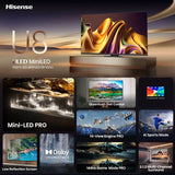 Smart TV Hisense 65 Mini-LED 4K 65U8NQ - 165 cm