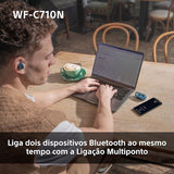 Auriculares Noise Cancelling True Wireless Bluetooth Sony WF-C710NW - Branco