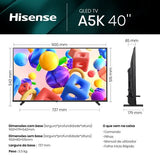 Smart TV Hisense 40 QLED FHD 40A5KQ 101cm
