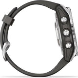 Relógio Desportivo Garmin Fénix 7S Pro Solar - Prateado | Grafite