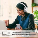 Auscultadores Noise Cancelling Bluetooth Sony WH-CH720NW - Branco