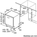 Máquina de Lavar Loiça Encastrável Bosch SMH4EVX08E Serie 4 | 14 talheres | 60 cm | B