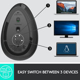 Rato Wireless Logitech MX Vertical Advanced Ergonimic Preto