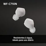 Auriculares Noise Cancelling True Wireless Bluetooth Sony WF-C710NW - Branco