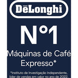 Máquina de Café Automática com Moinho DeLonghi Magnifica Start MilkECAM2200.80.SB - Prateada / Preta