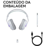 Auscultadores Gaming Logitech G522 Lightspeed - Branco