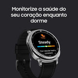 Smartwatch Samsung Galaxy Watch8 Classic LTE 46mm - Prateado/Preto