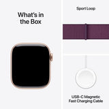 Apple Watch Series 10 GPS 42 mm | Alumínio Rosa Dourado | Bracelete Loop Desportiva Ameixa