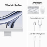 iMac | 24'' | 2023 | M3 | 256GB SSD | GPU 8-core - Prateado