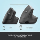 Rato Sem Fio Logitech Ergonómico Vertical Lift Right - Graphite