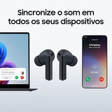 Auriculares True Wireless Bluetooth ANC Samsung Galaxy Buds3 FE - Preto