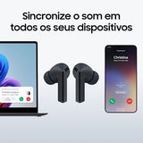 Auriculares True Wireless Bluetooth ANC Samsung Galaxy Buds3 FE - Cinzento