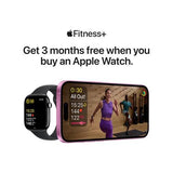 Apple Watch Series 10 GPS 42mm - Alumínio Rosa Dourado | Bracelete Desportiva Rosa Leve - M/L