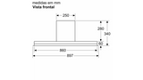 Exaustor De Parede Bosch DBB97AM60 Design Integrado Preto 90Cm B