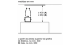 Exaustor De Parede Bosch DBB97AM60 Design Integrado Preto 90Cm B