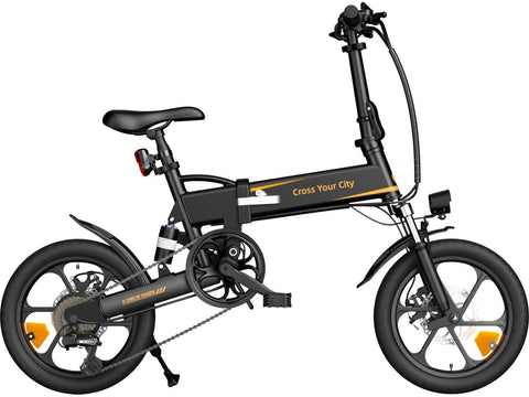 Bicicleta Elétrica ADO A16 XE Cross-Country Preto/Amarelo 16