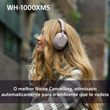 Auscultadores Noise Cancelling Bluetooth Sony WH-1000XM5P - Rosa Fumé