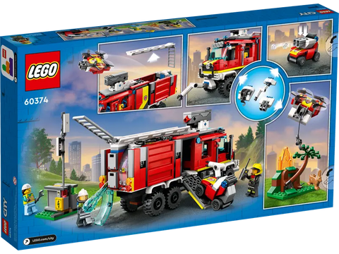 Jogo de Construção LEGO City - 60374 Camião de Controlo de Incêndios