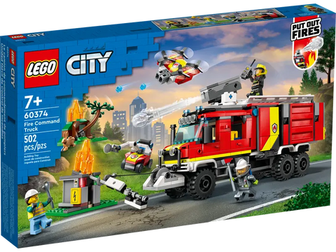 Jogo de Construção LEGO City - 60374 Camião de Controlo de Incêndios