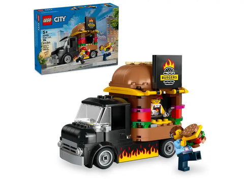 Jogo de Construção LEGO City - 60404 Camião de Hambúrgueres