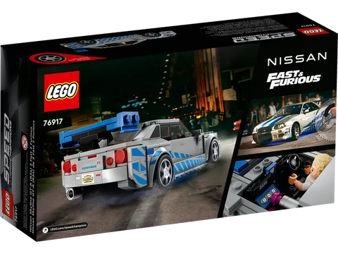 Jogo de Construção LEGO Speed Champions -  76917 Velocidade Furiosa Nissan Skyline GT-R (R34)