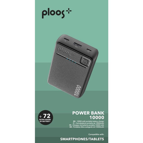 Powerbank Cellularline Ploos 10000mAh USB+USB-C Preto