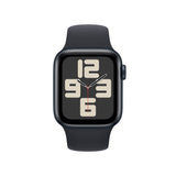 Apple Watch SE GPS 40mm Meia-noite Sport Band Meia-noite S/M - Smartwatch