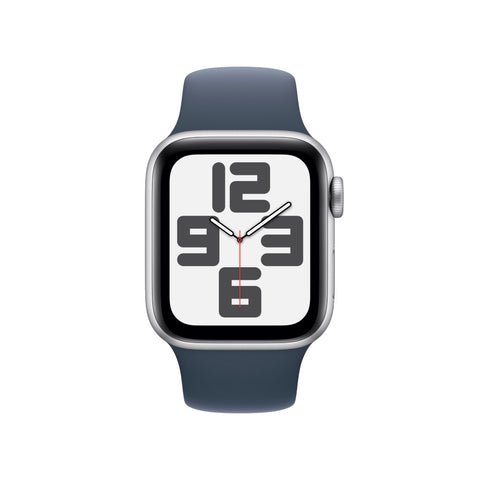 Apple Watch SE GPS 40mm Prateado Sport Band Azul Trovoada S/M - Smartwatch