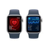 Apple Watch SE GPS 40mm Prateado Sport Band Azul Trovoada M/L - Smartwatch