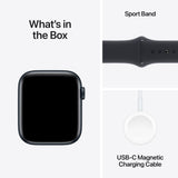 Apple Watch SE GPS 44mm Meia-noite Sport Band Meia-noite M/L - Smartwatch