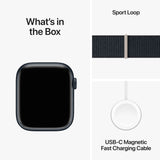 Apple Watch Series 9 GPS 45mm Meia-noite Sport Loop Meia-noite - Smartwatch