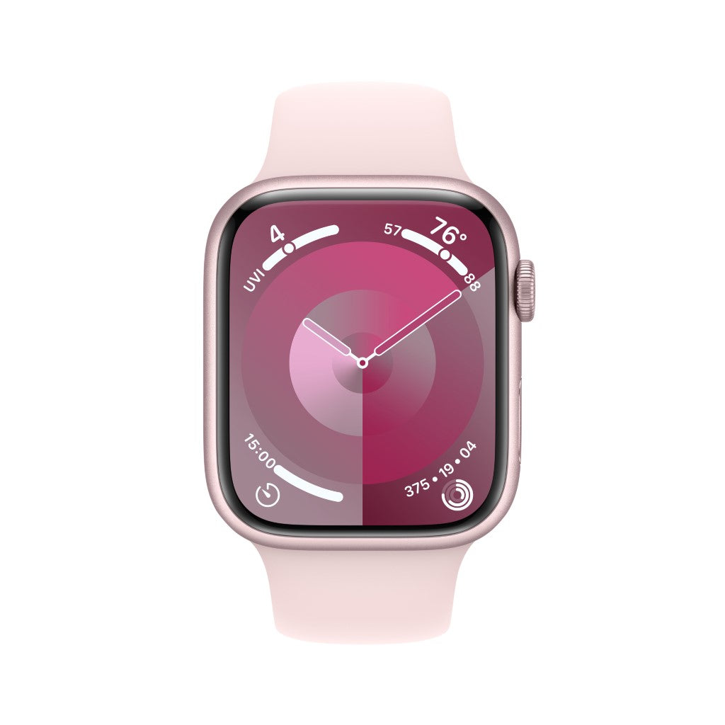 Apple Watch Series 9 GPS 45mm Rosa Sport Band Rosa Claro S/M - Smartwatch