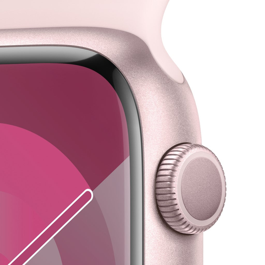 Apple Watch Series 9 GPS 45mm Rosa Sport Band Rosa Claro S/M - Smartwatch
