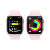 Apple Watch Series 9 GPS 45mm Rosa Sport Band Rosa Claro S/M - Smartwatch