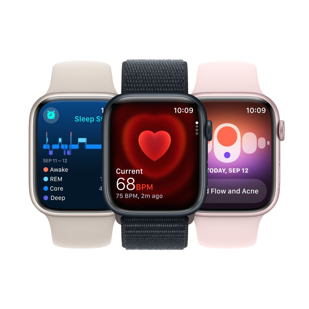 Apple Watch Series 9 GPS 45mm Rosa Sport Band Rosa Claro S/M - Smartwatch