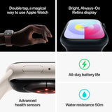 Apple Watch Series 9 GPS 45mm Rosa Sport Band Rosa Claro S/M - Smartwatch