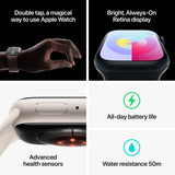 Apple Watch Series 9 GPS + Cellular 41mm Aço Inoxidável Prateado Loop Milanesa Prateado - Smartwatch