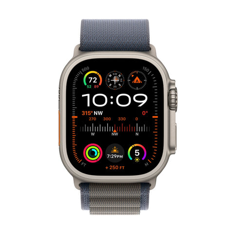 Apple Watch Ultra 2 GPS + Cellular 49mm Titânio Alpine Loop Azul M - Smartwatch