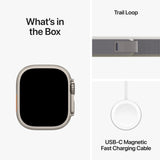 Apple Watch Ultra 2 GPS + Cellular 49mm Titânio Trail Loop Verde/Cinza S/M - Smartwatch