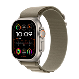 Pré-Venda - Apple Watch Ultra 2 GPS + Cellular 49mm Titânio Alpine Loop Azeitona M - Smartwatch
