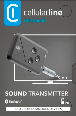 Transmissor/Recetor Bluetooth Cellularline BTSOUNDTRANSK Sound Transmitter