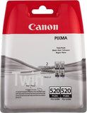 Canon Pack 2 Tinteiros PGI-520BK Preto