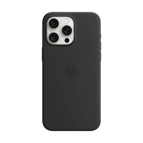 Capa Apple em Silicone com MagSafe iPhone 15 Pro Max Preto
