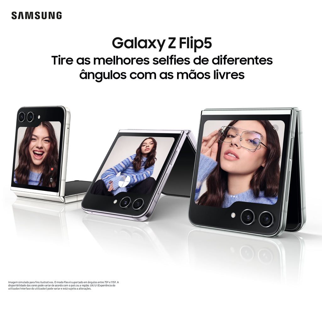 Smartphone Samsung Galaxy Z Flip5 5G Preto - 6.7 256GB 8GB RAM