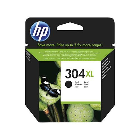 Tinteiro HP Original 304XL 5.5ml - N9K08AE - Preto - Elegível para o HP Instant Ink