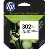 Tinteiro HP Original 302 XL - F6U67AE - Tri-color - Elegível para o HP Instant Ink