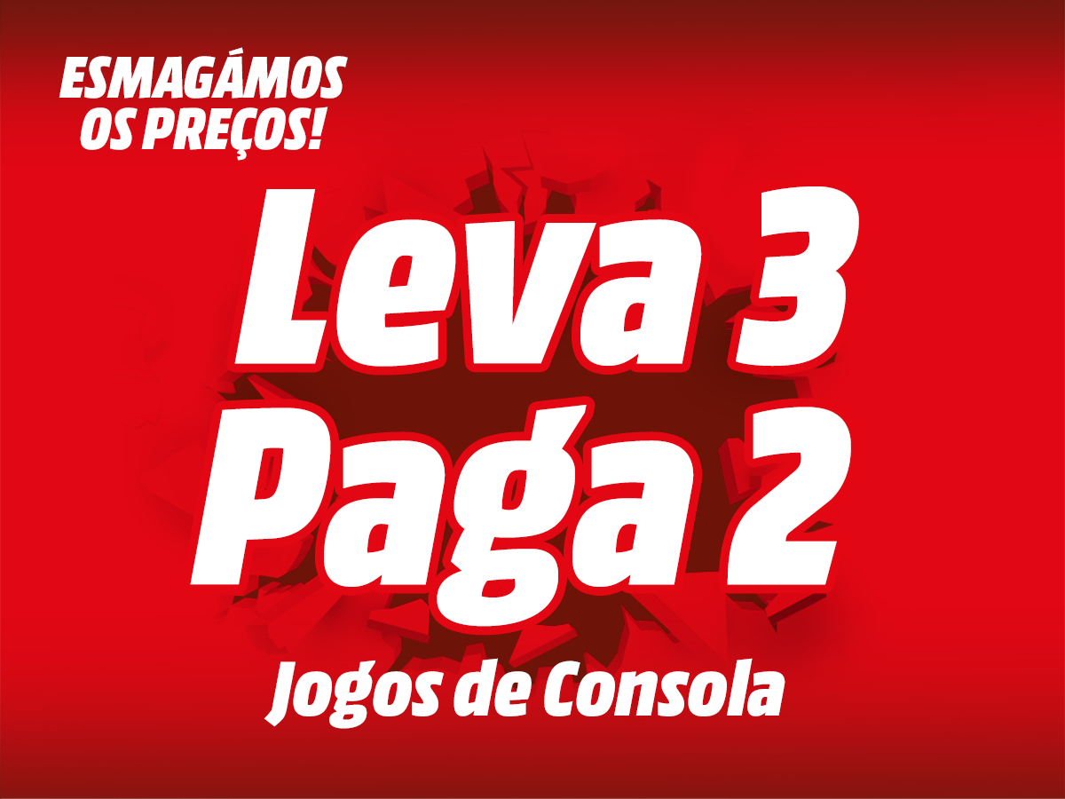 Leva 3 e Paga 2<br>em Jogos de consola