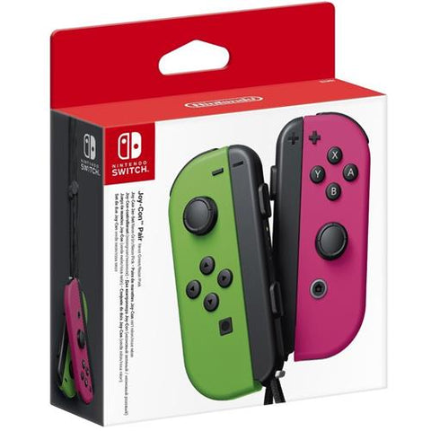 Nintendo Switch Conjunto Comandos Joy-Con Verde Néon & Rosa Néon (Esquerdo+Direito)