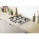 Placa de Encastre Gás Natural Candy CHW 6BR X  Inox 60cm